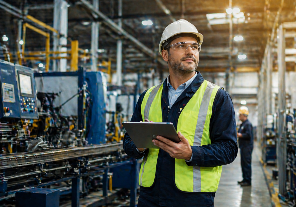 Experienced leader on the floor — manufacturing plant leadership hiring starts with finding candidates who can operate confidently in real plant environments